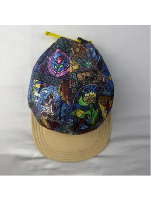 Misallati Hat Club Beauty & The Beast Stained Glass Rose Camper Strapback Hat thumbnail 2