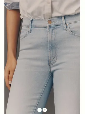 MOTHER Stunner Zip Bunny Mid-Rise Pedal Pusher Jeans thumbnail 3
