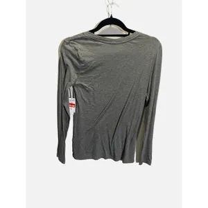 Nordstrom Long Sleeve Tee Women XS Grey Pima Cotton‎ Everyday Basic Crew Neck thumbnail 6