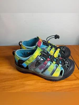 Keen Newport H2 Water Sandal Shoe‎ Hiking Closed Toe Bungee Rainbow Tie Dye W6 thumbnail 3