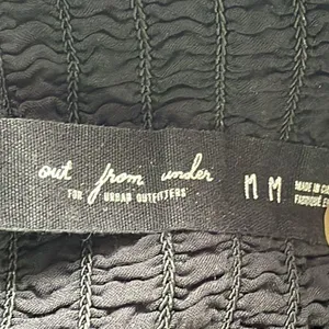Urban Outfitters Out From Under Black Smocked Romper thumbnail 5