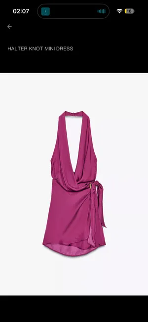 ZARA purple backless dress thumbnail 2