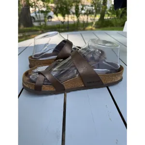 Birkenstock Mayari Brown Birko-Flor Sandals Women’s Size 37 US 6 Comfort Slides thumbnail 4