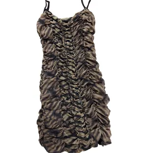 Urban Outfitters Megan Mesh Bodycon Mini‎ Dress leopard print sz L y2k thumbnail 6