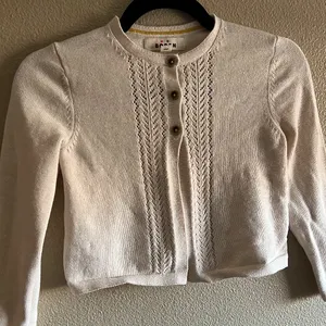 Boden Mini Off Cream Knit‎ Cardigan Sweater size 6-7 yrs thumbnail 2