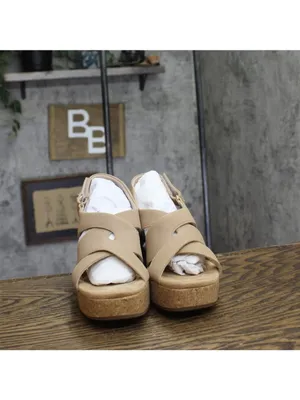 NWT Clarks Womens Platform Cork Nerisa Grace Wedge Sandal Sand Nubuck Brown 8.5M thumbnail 9