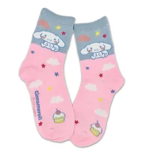 NWT Cinnamoroll Pink & Blue Crew Socks thumbnail 4