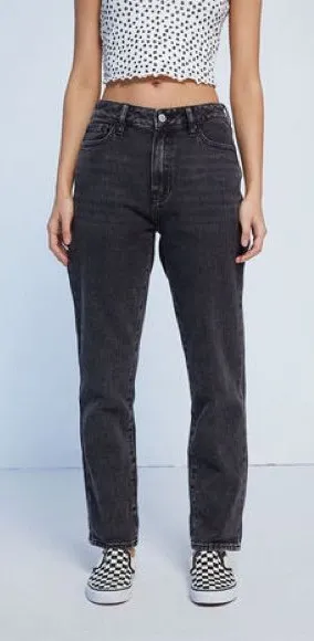 PacSun Faded Black Wash Mom Jeans Size‎ 24 thumbnail 1