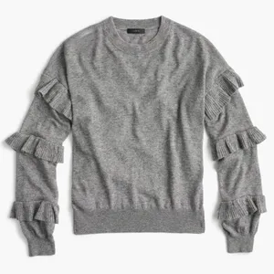 J. Crew Heather‎ Gray Wool Sweater thumbnail 3