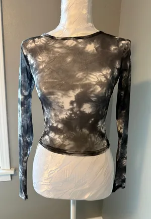 Tiger mist mesh tie dye long sleeve thumbnail 1
