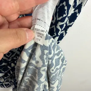 Banana Republic Ikat Maxi Dress Womens Medium Blue White Sleeveless‎ Resort Chic thumbnail 8
