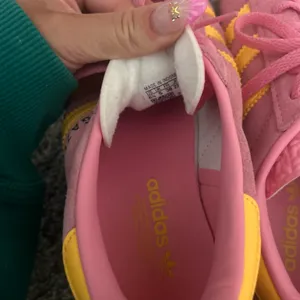 Pink and Yellow Adidas Gazelles thumbnail 4