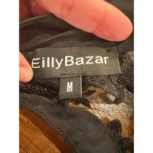 Women's EillyBazar Black Lace Blouse M Size M thumbnail 5