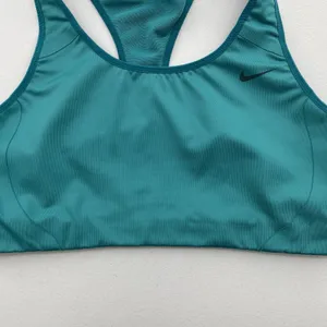Nike Medium Sports‎ Bra Teal Dri Fit Medium Support Wicking Racerback Athletic thumbnail 3