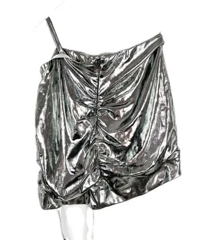 Mistress Rocks NWT Next Up Metallic Silver Mini Skirt Size XS NEW thumbnail 9