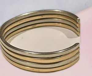 Sergio Lub Vintage  Copper/Silver Cuff Bracelet thumbnail 3