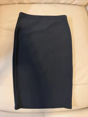 Princess Polly Black Ribbed Pencil Skirt thumbnail 2