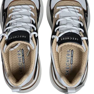 Skechers Hazel Fashion Gal Black White‎ Tan Women's Lace Up Sneakers Size 7.5 thumbnail 9