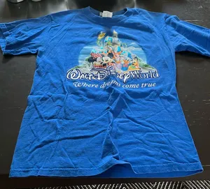 Disney Small  tshirt in blue. Good used condition. thumbnail 1