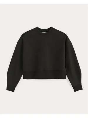 Everlane Luxe Fleece Sweatshirt Women’s Size L Black (22” PTP) thumbnail 3