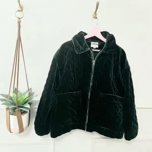 I.AM.GIA Contraband Quilted Velour Puffer L Green Oversized Bomber thumbnail 2