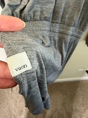 NEW Vuori Womens Jumpsuit Lux‎ Henley Heather Gray Size S thumbnail 9