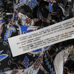 ZARA Paisley Floral Ruched Dress Ruffled Mini Metallic Party Cocktails Small‎ thumbnail 12