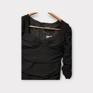 DO+BE Black Ruched Sparkly‎ Scrunch 6 for $36 Dress Size Small thumbnail 3