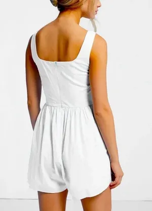 LA Hearts White Romper thumbnail 2