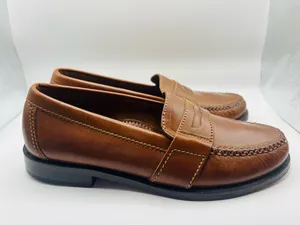 Cole Haan Douglas Brown Leather Penny Loafers Size 7 Men’s Classic Dress Shoes Preppy thumbnail 2