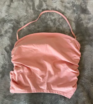 Abercrombie Light Pink Crop Top thumbnail 1
