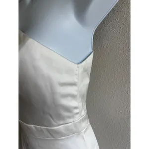 NWT IEENA Mac Duggal Mini Dress 6 White‎ One Shoulder Satin Bow Bridal #B865 thumbnail 12