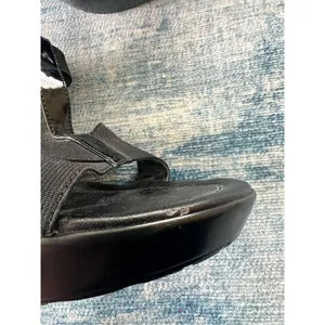 Charles By Charles David Black Strappy Platform Wedge Heel Sandals Approx size 9 thumbnail 6