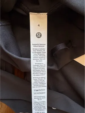 Lululemon Wunder Train No Line High Rise 25” Black Size 4 NWT thumbnail 6