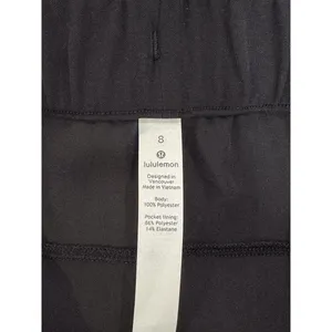 Lululemon Womens Shorts Black On the Fly Sweat Wicking Athletic Stretch Size 8 thumbnail 5
