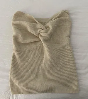 Strapless Top Tan thumbnail 1
