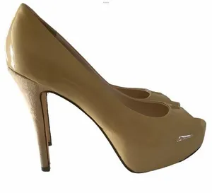 La Fenice Venezia nude patent leather peep toe heels platform high heel shoes 7 thumbnail 1