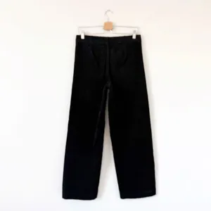 Everlane The Corduroy Wide-Leg Pants High Rise in Black Pockets Size 10 thumbnail 4