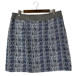 Cabi Reina Blue Matrix 21‎ Club A-Line Houndstooth Skirt 4 #5320 thumbnail 3