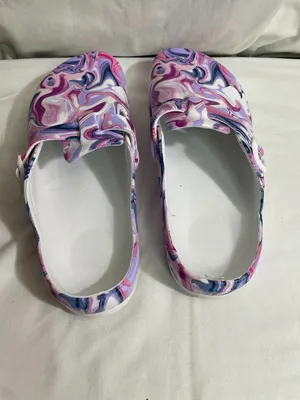 Marble Print Clogs Sandals Women's EU 41 Pink Purple White Slip On Comfort Shoes thumbnail 3