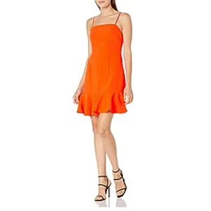 Elliatt Luster Sleeveless Mini Dress in Orange Small NWT thumbnail 4