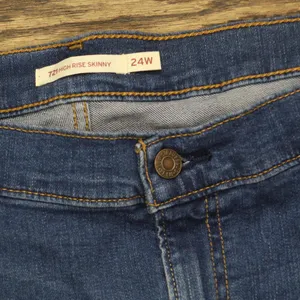 NWT Levis Womens Plus Size 721 High Rise Skinny Jeans Straight Through Blue 24W thumbnail 8