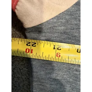 Women’s Large Blue Varsity Tunic Top Raglan Colorblock Red White Oversize Sporty thumbnail 8