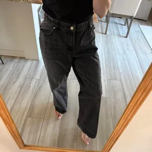 Bershka Women's Black and Grey Jeans thumbnail 2