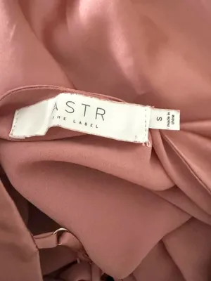 Astr Satin Ruched Slip Midi Dress in Rose thumbnail 5