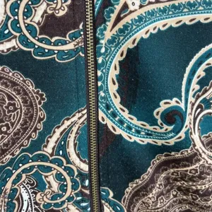 Chico's 3 US 16 XL Jacket Paisley Print Full Zip Stretch Long Sleeve lightweight thumbnail 5