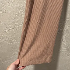 REFORMATION JEANS Whitney Knit Lounge High Rise Pants in Pink Taupe Size Small thumbnail 2