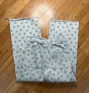 Floral Denim Jeans thumbnail 6