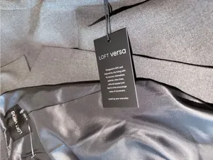 LOFT Versa Gray Belted Long Coat Dress Size M NWT – Tailored Minimalist Style thumbnail 6