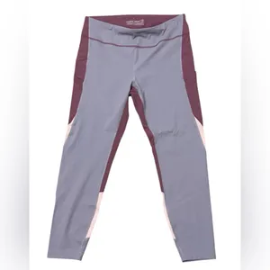 OUTDOOR VOICES Purple Colorblock Leggings Size XL thumbnail 2